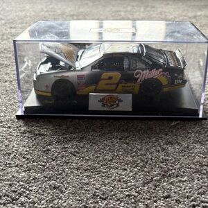 Nascar Miller Lite #2 Silver and Yellow Die-Cast Stock Car